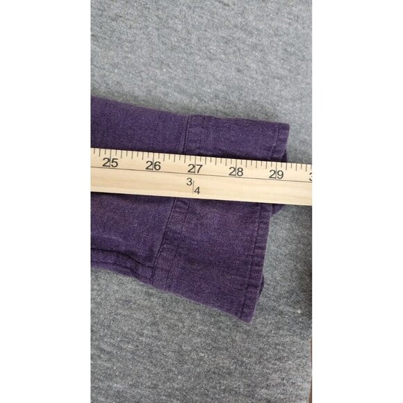 ✨️Polo Ralph Lauren Knit Dress Shirt  Long Sleeve Button Down Purple Cotton Sz L - Picture 8 of 9